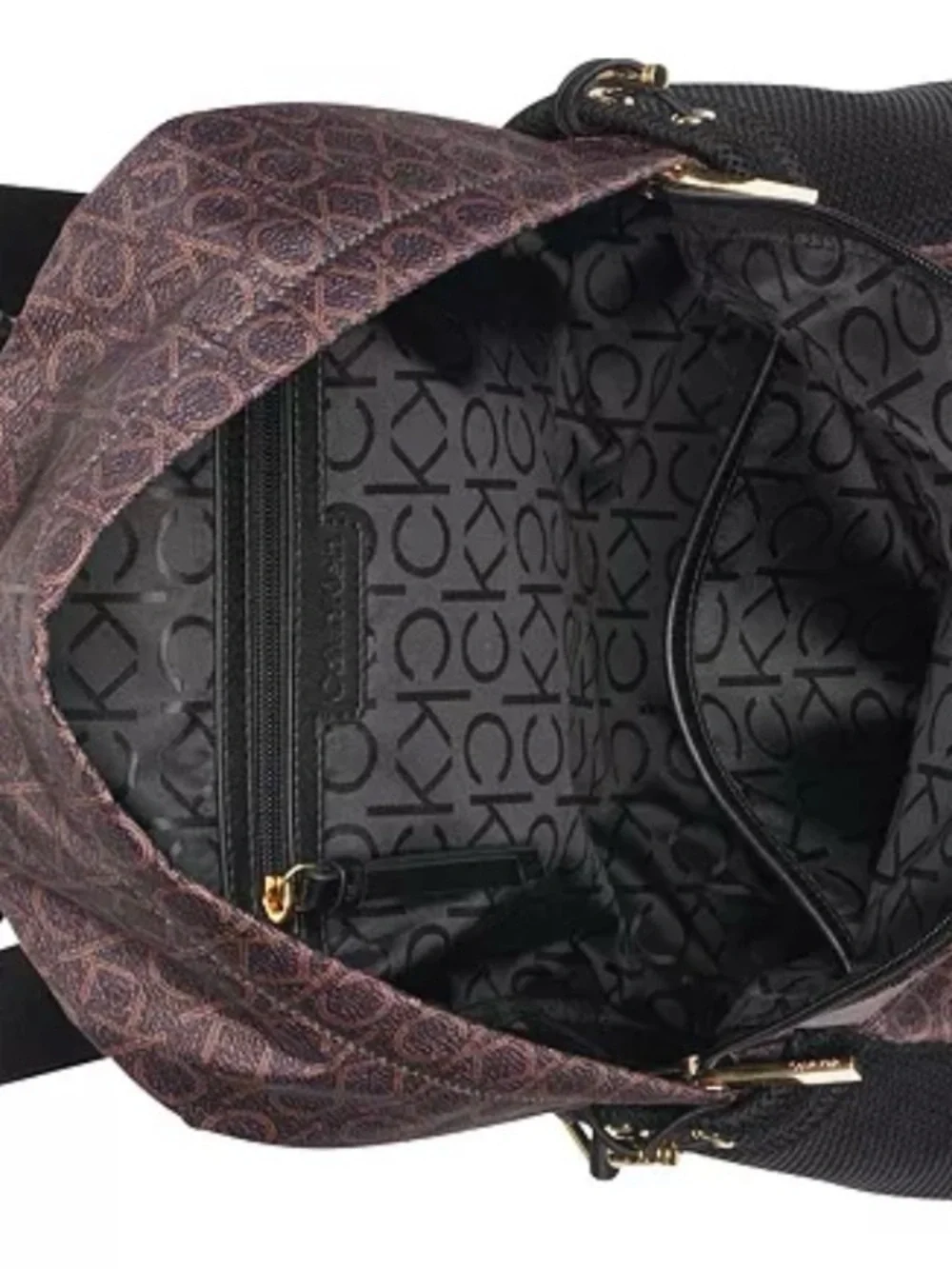 Calvin‎ Klein Jessie Mesh Side Pocket Nylon Backpack